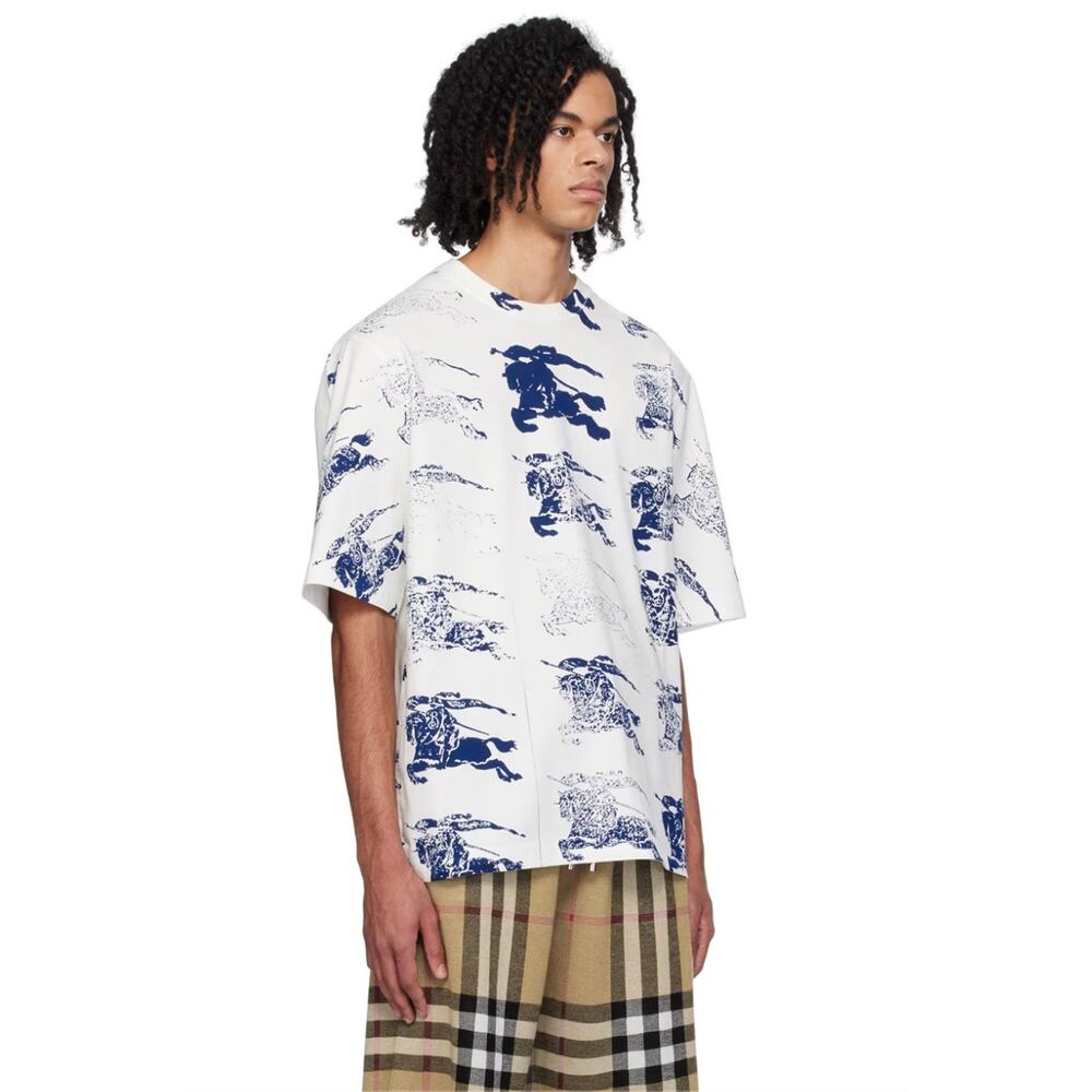 RETAIL $660 Burberry White EKD T-Shirt*Men's Large*NEW with Tags - Picture 3 of 10